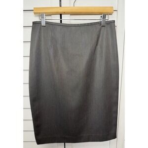 Calvin Klein Pencil Skirt Minimalist Career Office Women's Size 4 Gray